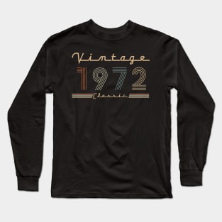 Vintage Classic 1972 Long Sleeve T-Shirt